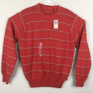 IZOD NWT Beautiful Red Men’s Cotton Sweater